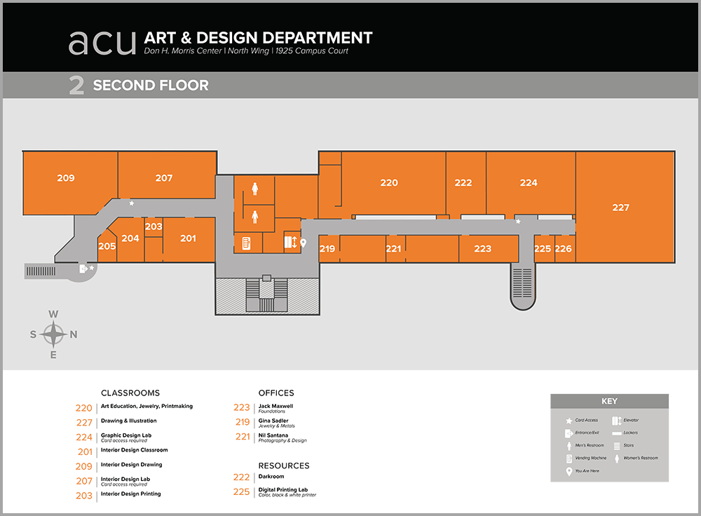 Wayfinding for a College Department